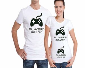 Couple Pregnancy Announcement T-Shirts Loading Player 3