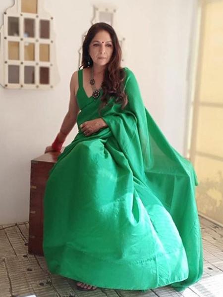 Neena Gupta in Green Sari 