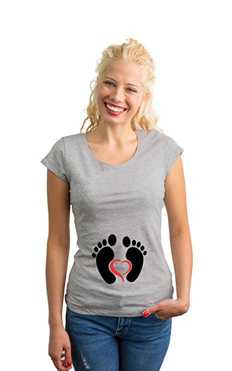 Footprints Maternity T-Shirt for Women