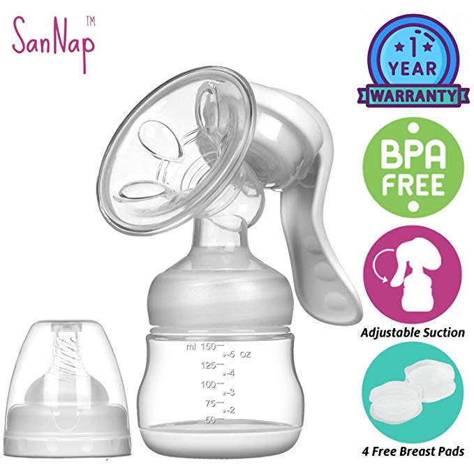 SanNap FDA approved manual breast pump