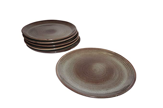 Green ceramic plates