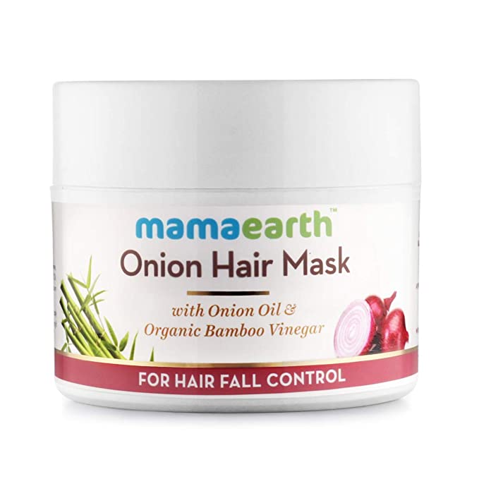 Mamaearth hair mask with onion oil