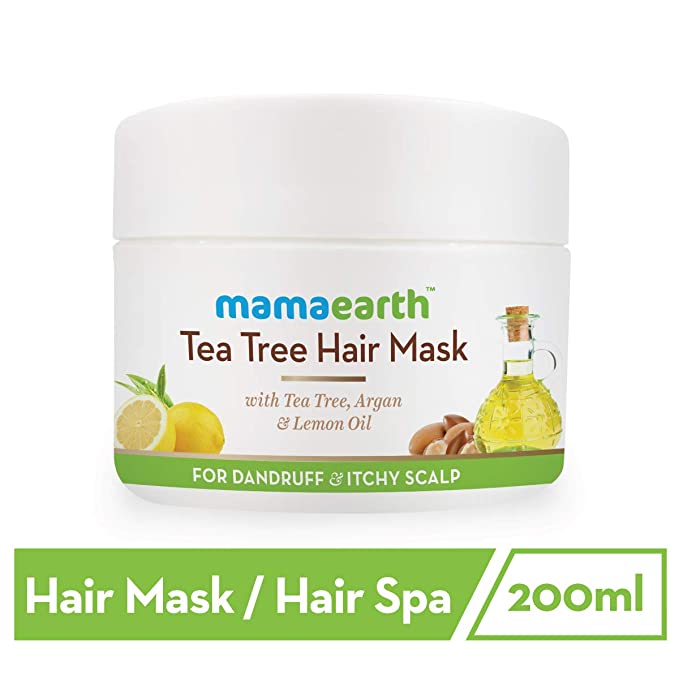 Mamaearth hair mask with tea tree oil 