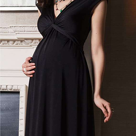 Black maternity dress